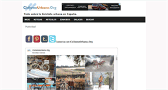 Desktop Screenshot of ciclismourbano.org